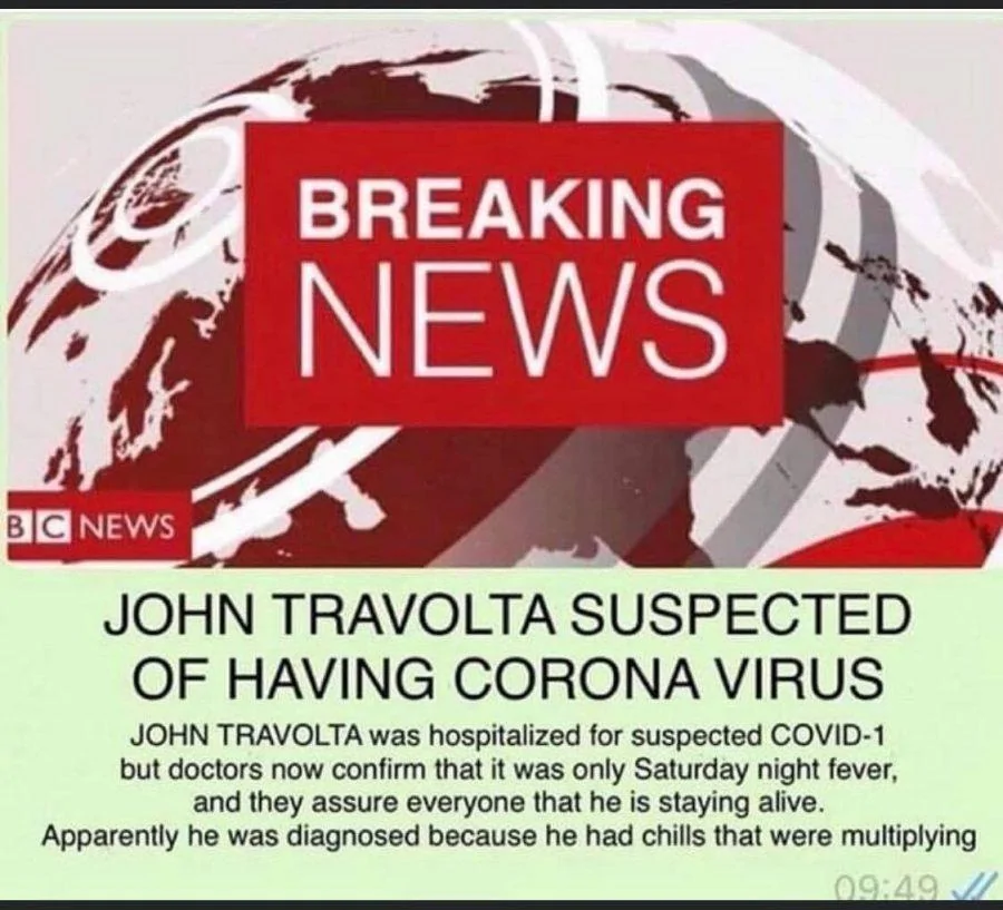 Jeep Gladiator Humor joke-coronavirus-john-travolta-900x817