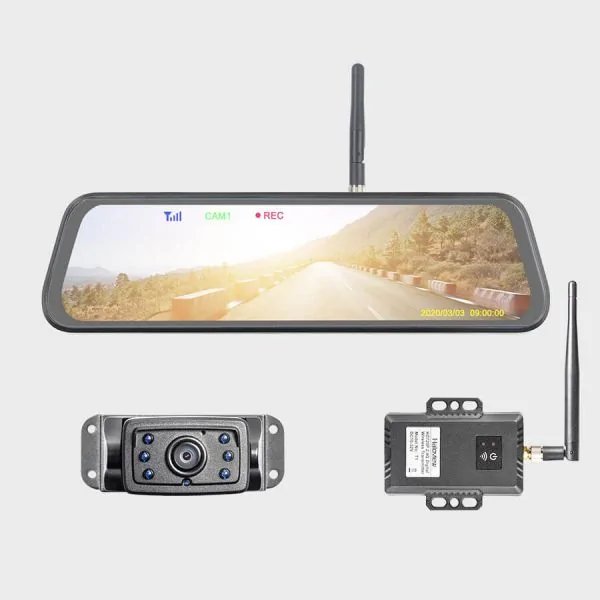 Jeep Gladiator Extendable Towing mirrors rear-view-mirror-dashcam-with-backup-camera