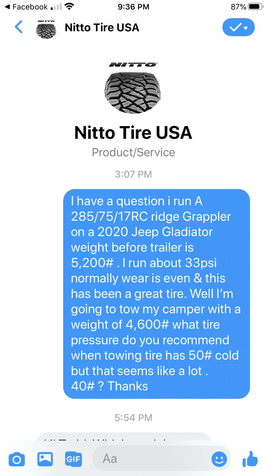 Jeep Gladiator What tire pressure do you run towing 623DCCB0-95DD-40B0-AA2A-84F58877EF79