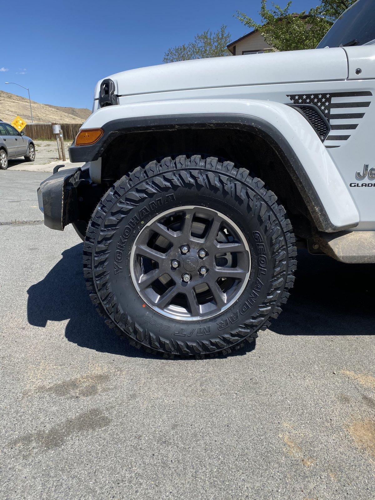 Jeep Gladiator Overland Wheel/Tire upgrade combo suggestions IMG_1082