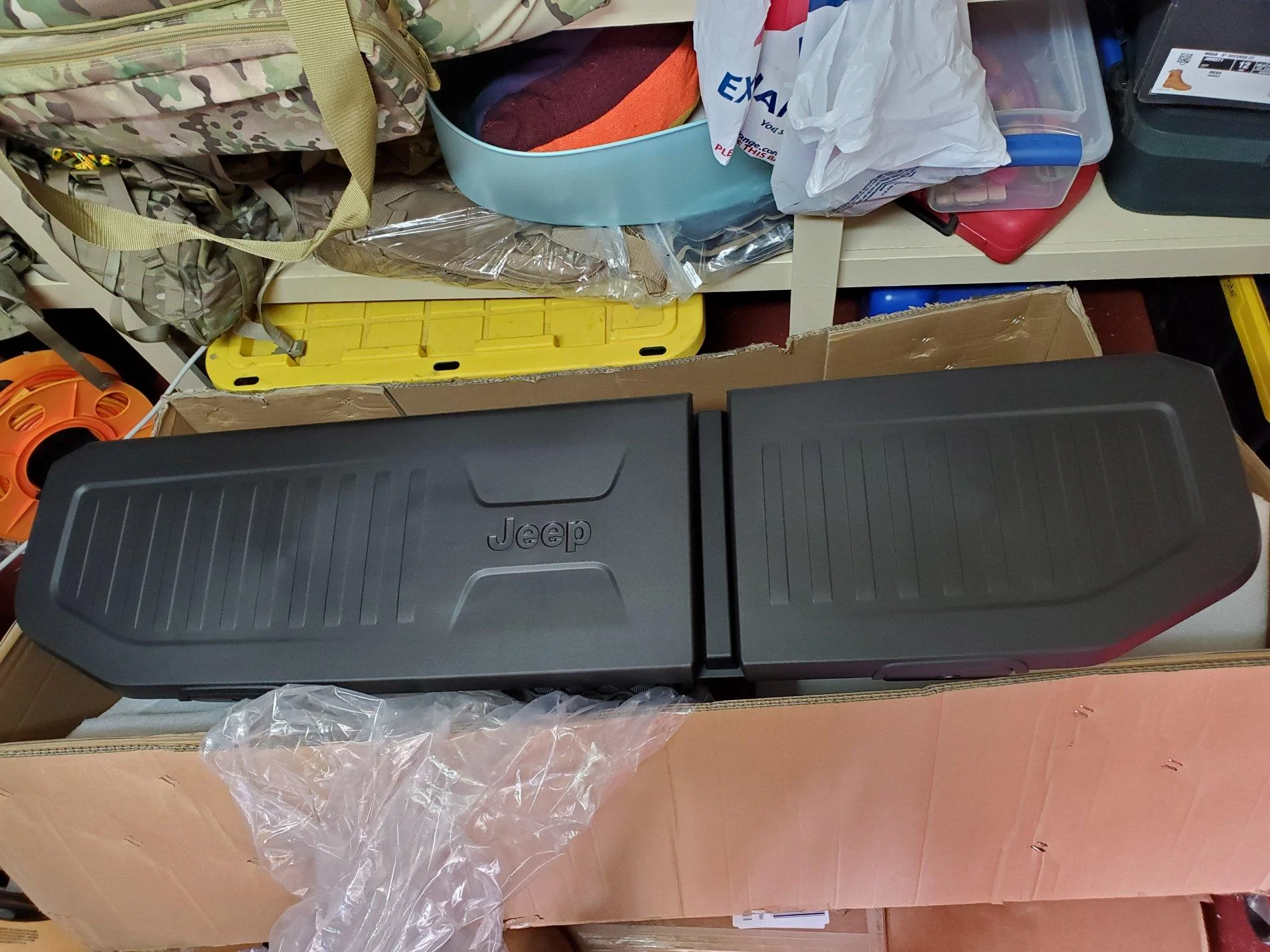 Jeep Gladiator New Rear Seat storage bin 20200501_145624
