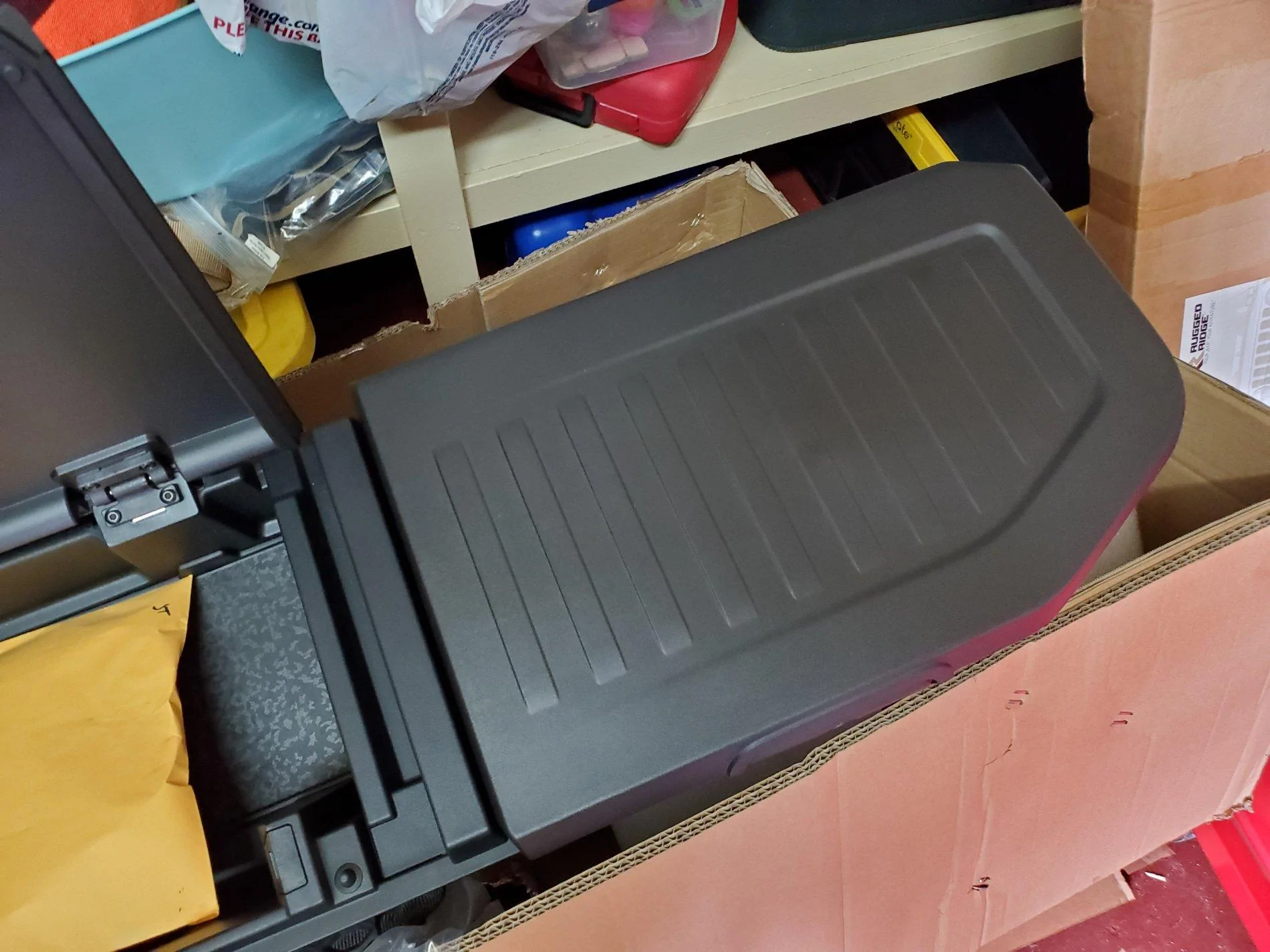 Jeep Gladiator New Rear Seat storage bin 20200501_145619