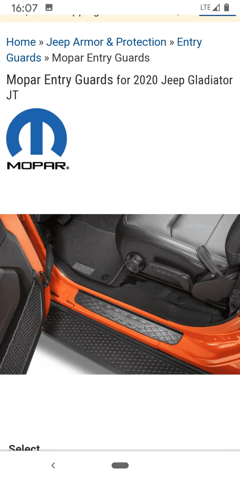 Jeep Gladiator Mopar sill guards. New in box $59. Free shipping. Screenshot_20200506-160714