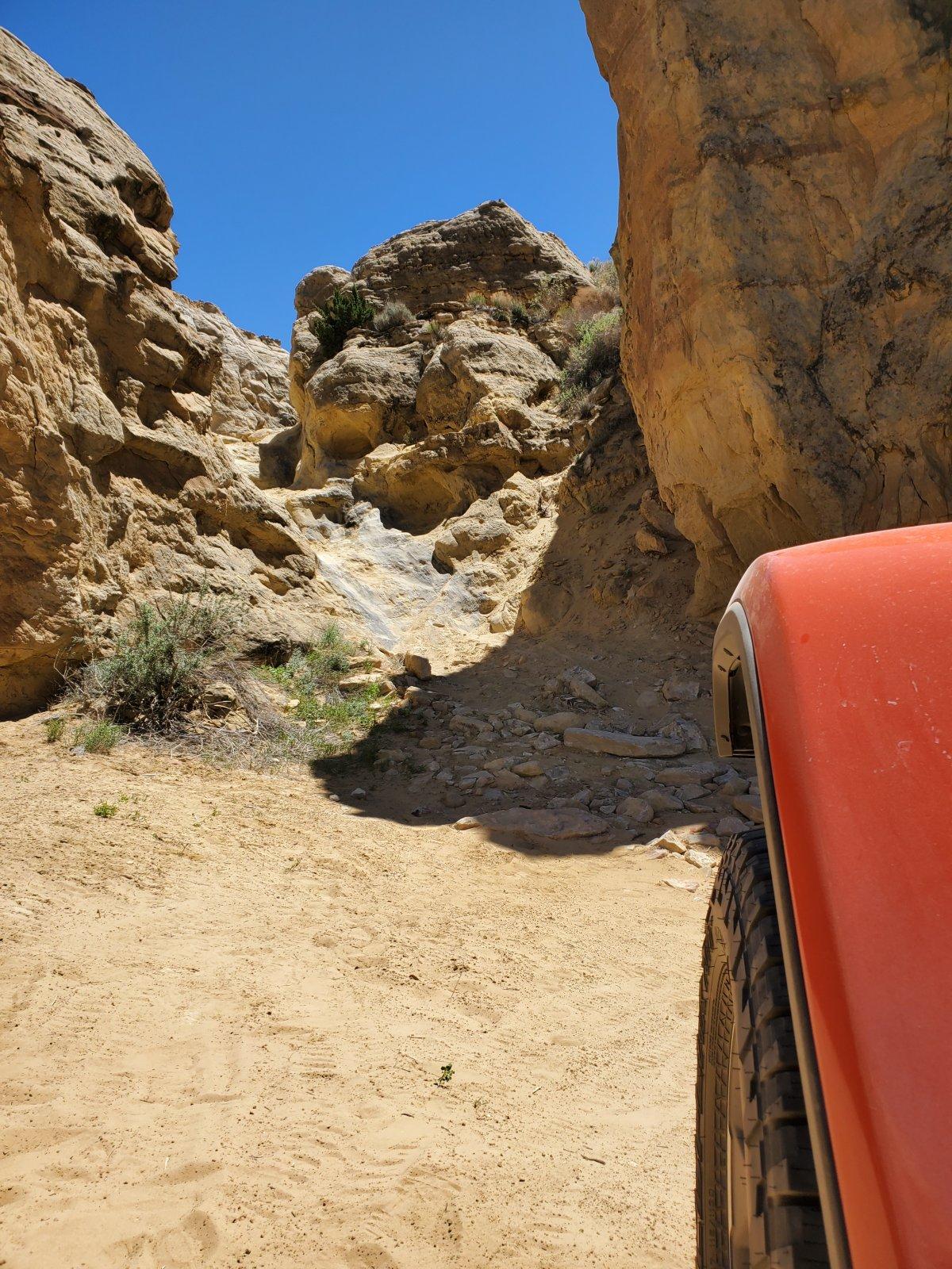 Jeep Gladiator Short hillclimb outside Joshua Tree 4.5" lift and 38's 20200502_140104