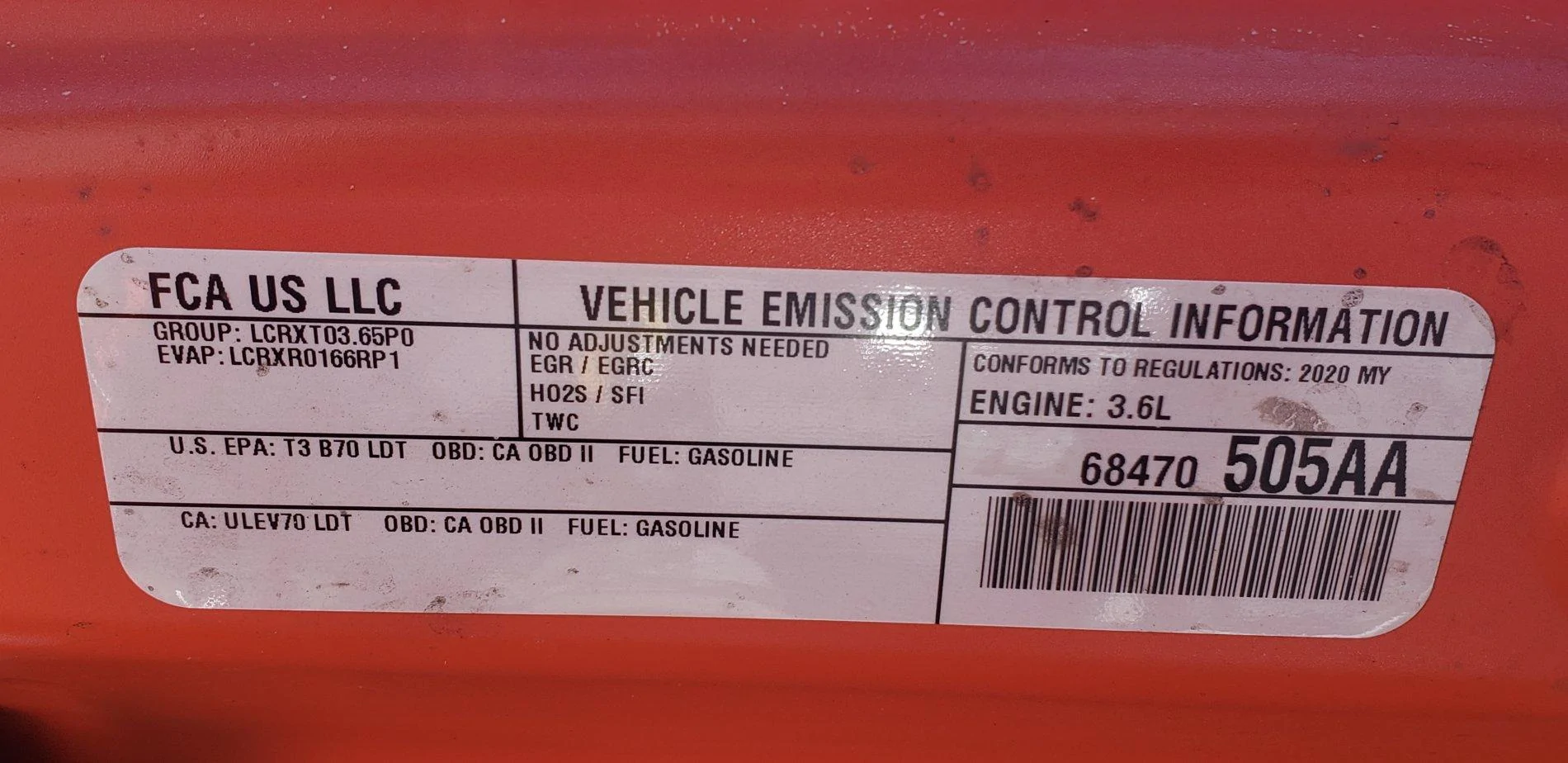 Jeep Gladiator Fuel tank capacity 20200507_124610