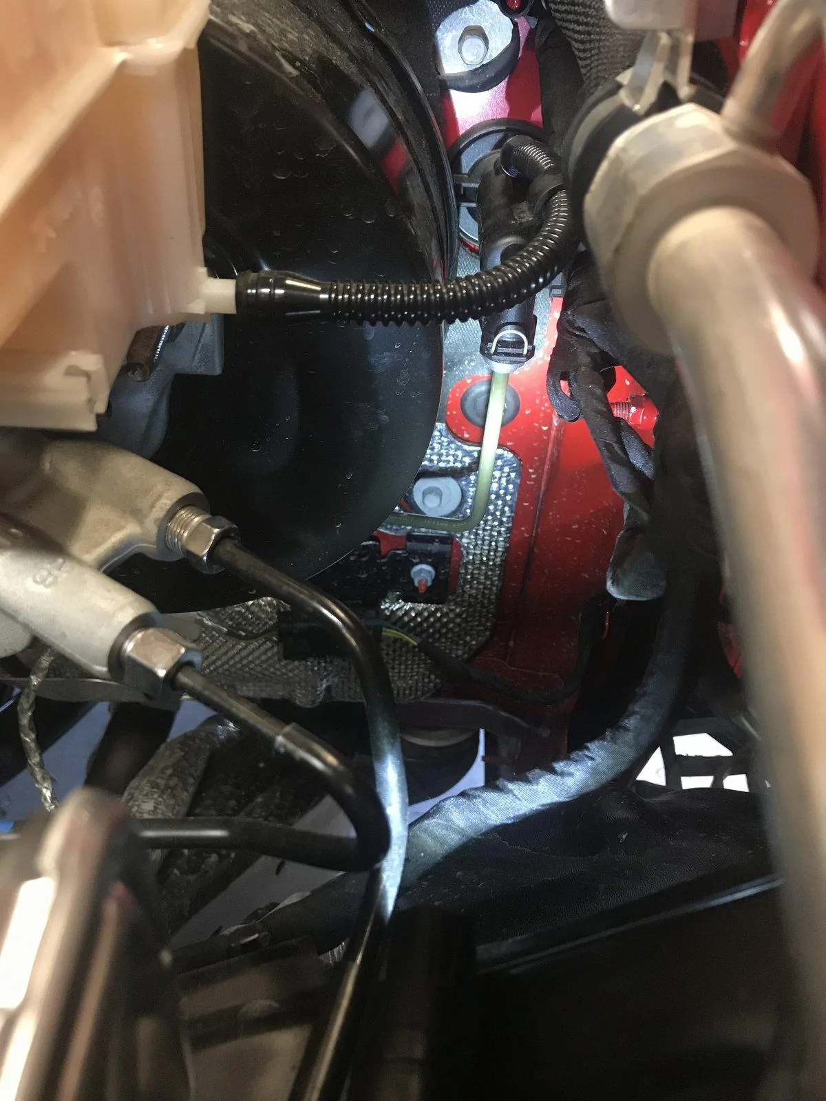 Jeep Gladiator Found a grommet on the driver side firewall (manual) to run wires F6B68D96-B0F1-4586-98FF-3AF8D5CB64B0