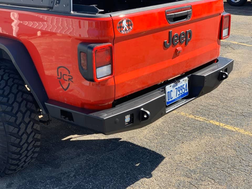 Jeep Gladiator Gladiator dual swing rear bumper prototype renderings. 96315624_2658186244465623_3941441897846800384_n