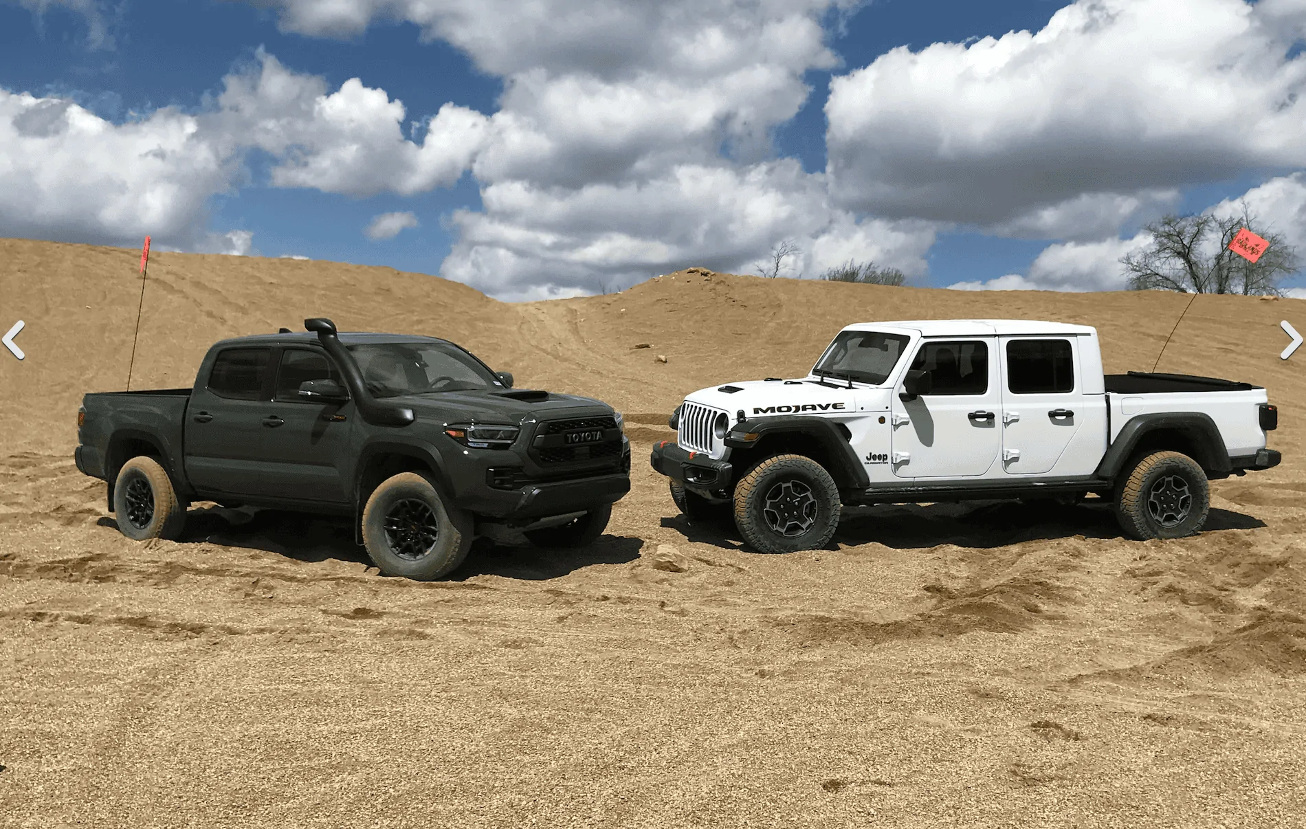 Jeep Gladiator Review: 2020 Gladiator Mojave Takes On Tacoma TRD Pro in Gravel Pit Showdown Gladiator Mojave vs Tacoma TRD Pro
