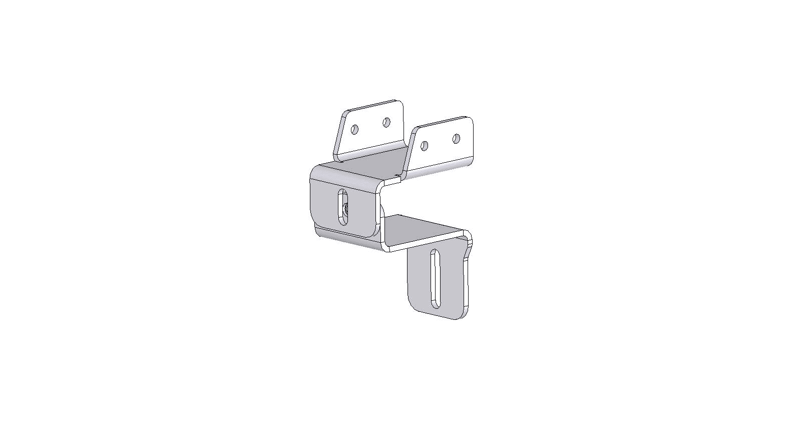 Jeep Gladiator Max-Modular Brackets for Thule Gutter Foot Mount and Factory Rolltop Tourneau Cover 1589391161133