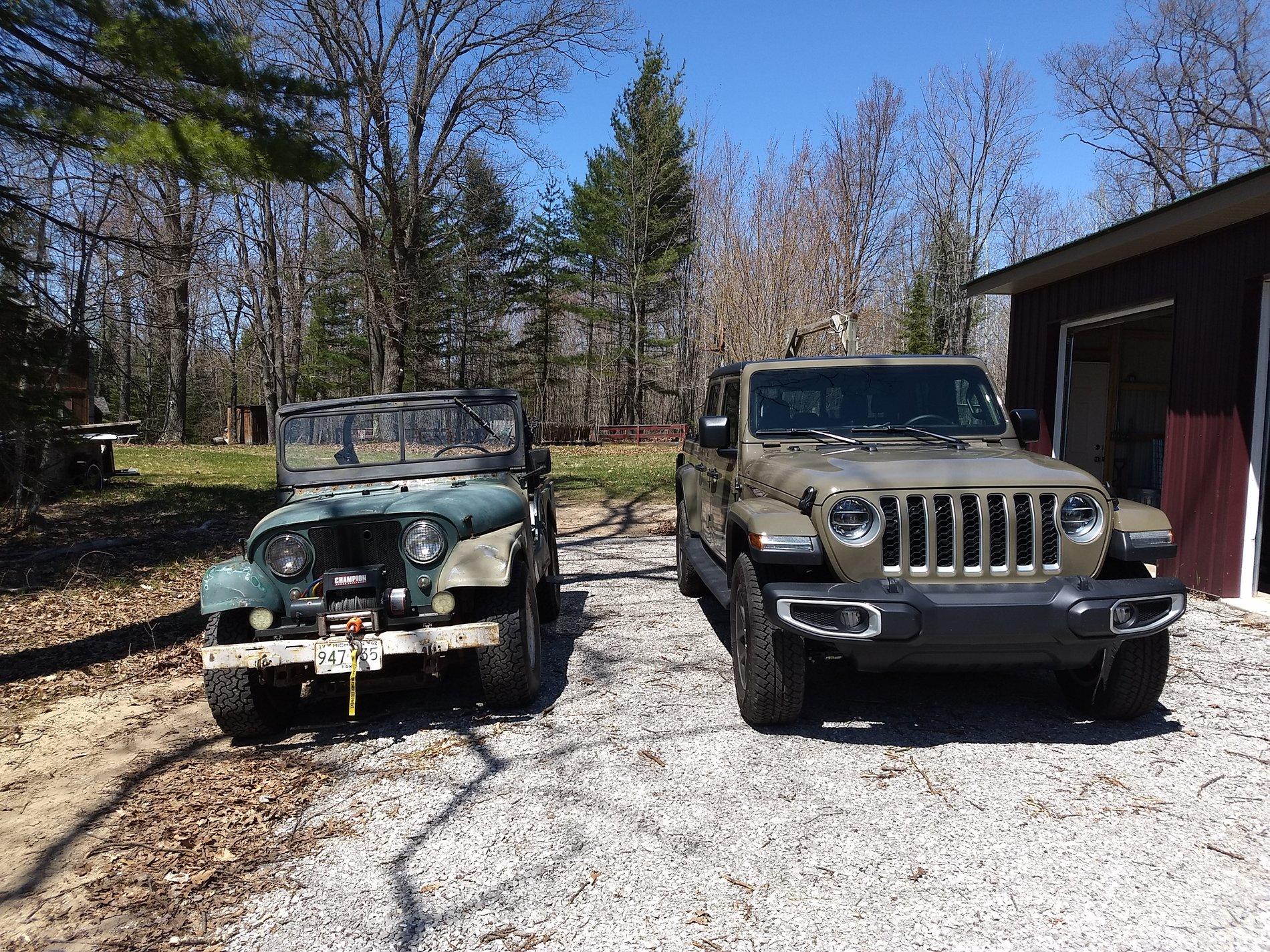 Jeep Gladiator Old Jeep truck with new Jeep truck IMG_20200511_144540187