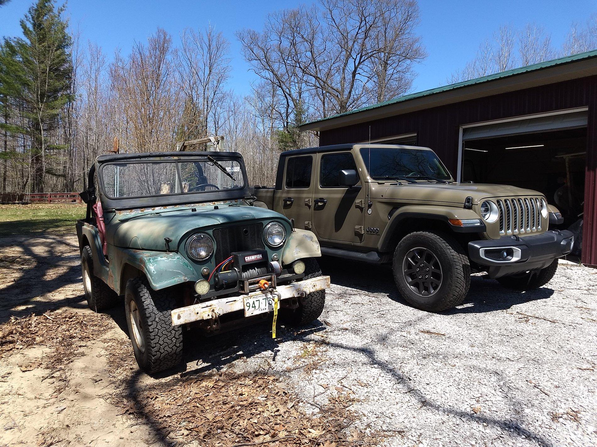 Jeep Gladiator Old Jeep truck with new Jeep truck IMG_20200511_144551446