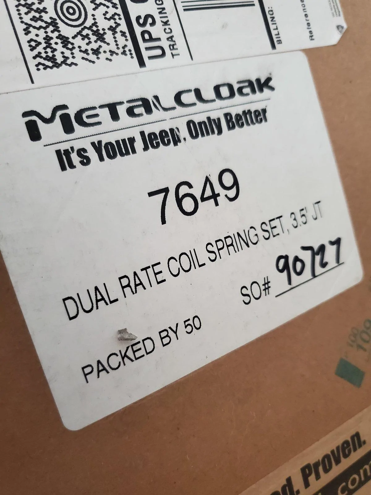Jeep Gladiator Metalcloak 3.5" Dual Rate Springs 20200514_103753