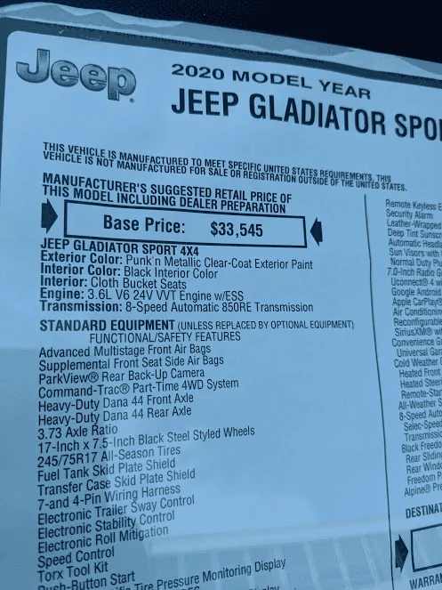 Jeep Gladiator Saw a Punk'N Gladiator on a lot today 1589677362564