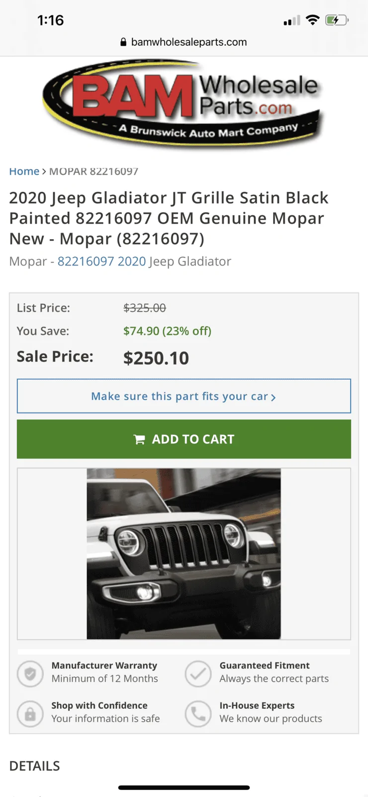 Jeep Gladiator Punkin for black grill swap F80F9AE1-5FD0-415F-995A-76812ABB4904