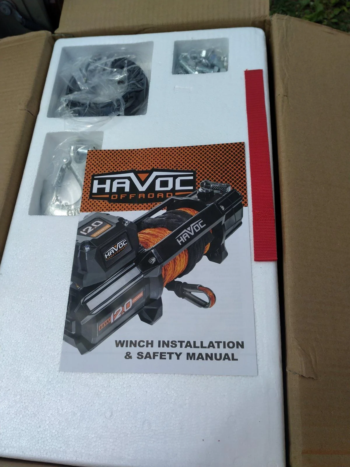 Jeep Gladiator Havoc Winch in boxing and follow up install later. 15898295411776430014545120149194