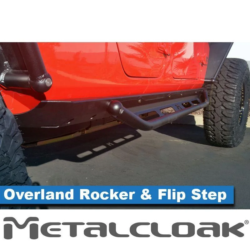 Jeep Gladiator Metalcloak JT Gladiator Rockers - We Have Options! 6353-jt-gladiator-overland-rocker-flip-step-kit-3