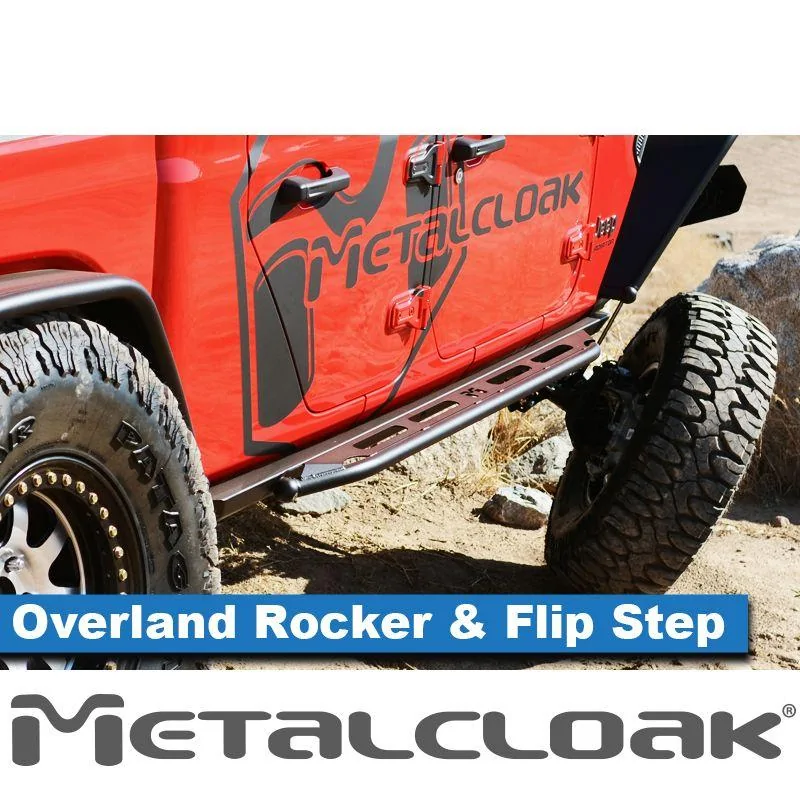 Jeep Gladiator Metalcloak JT Gladiator Rockers - We Have Options! 6353-jt-gladiator-overland-rocker-flip-step-kit-7