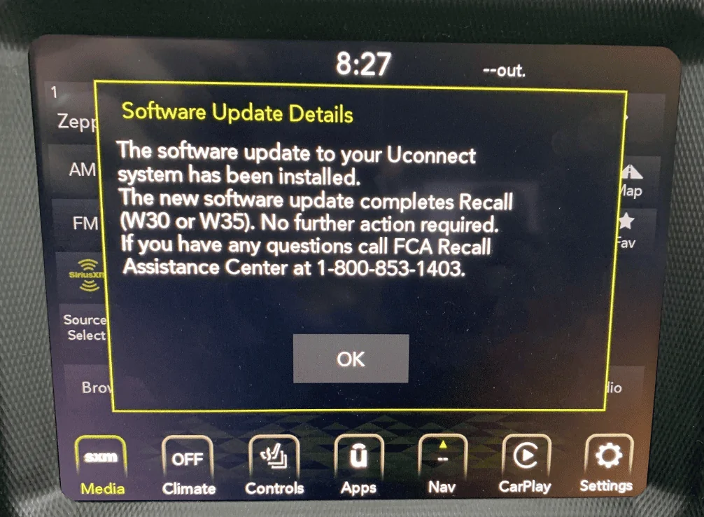Jeep Gladiator Uconnect Update 5/19/2020 1589891708738