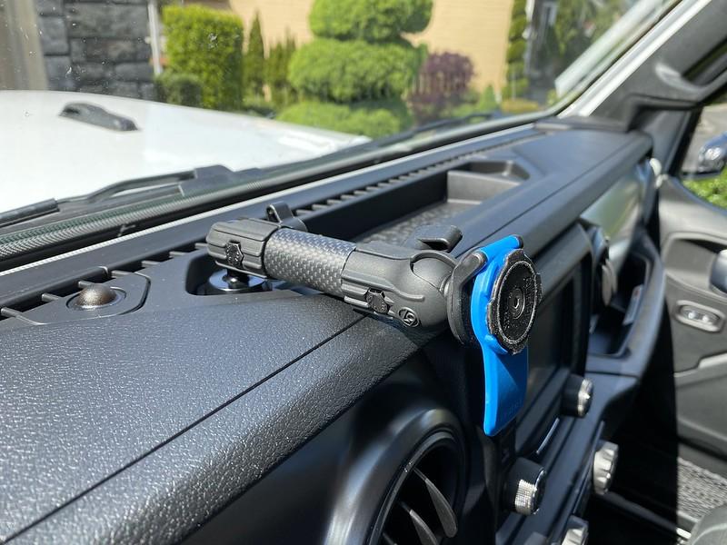 Jeep Gladiator 2 holes in a brand new Jeep... Perfect Phone mount setup! 49887597581_d9928f84a8_c