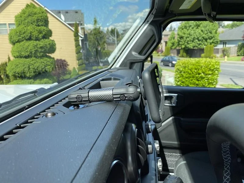 Jeep Gladiator 2 holes in a brand new Jeep... Perfect Phone mount setup! 49861137317_0eca26d01f_c
