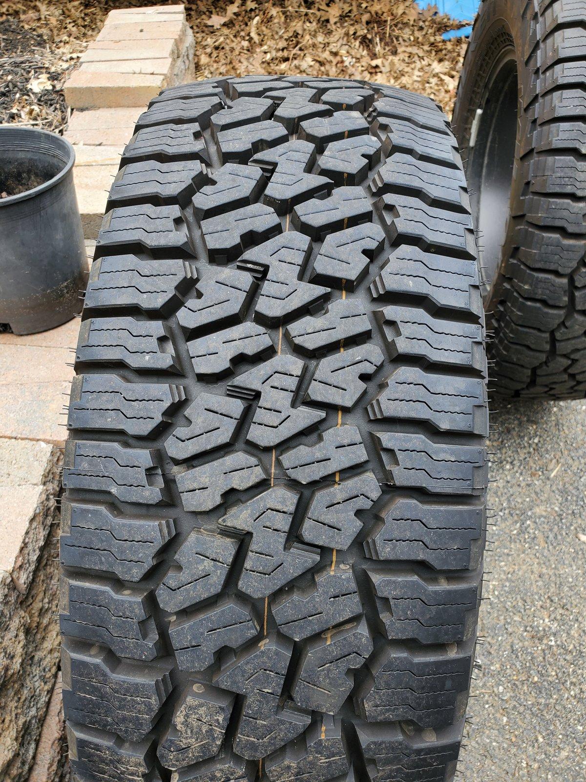 Jeep Gladiator Stock Rubicon rims and 285/70/17 Falken Wildpeak AT3W. 20200518_152533