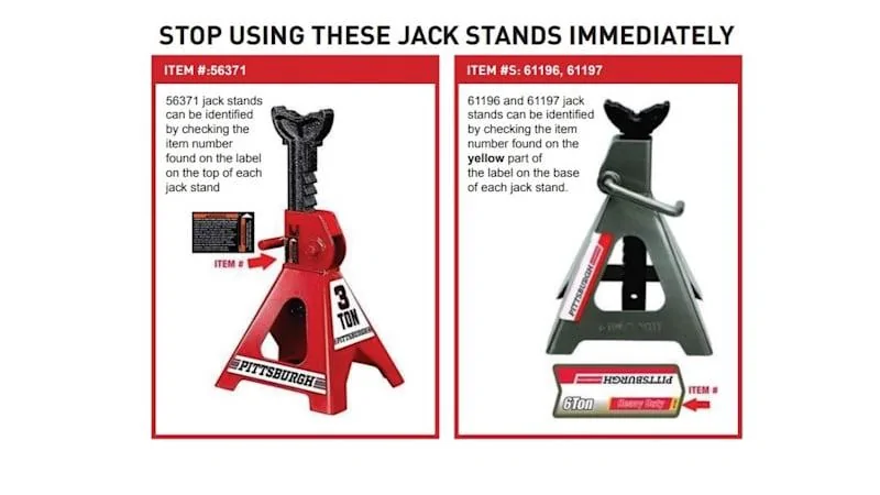 Jeep Gladiator Massive Harbor freight jack stands recall A4B9754E-F47D-481B-BFD5-D29517AC463C