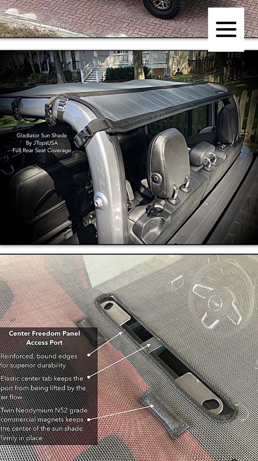 Jeep Gladiator Full length mesh top 8B76CC39-FBDF-40AD-8B7A-3B0DC5E1C05D