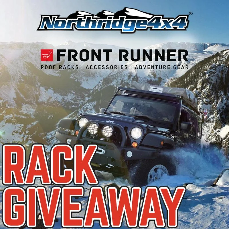 Jeep Gladiator Win a Front Runner roof rack for your JL or JT from Northridge4x4! FrontRunnerFB-2