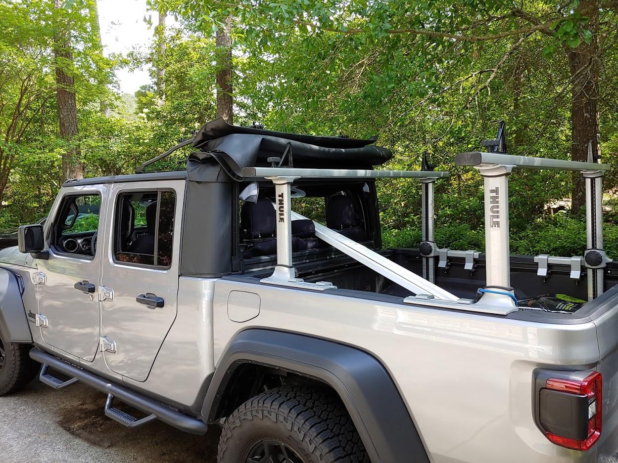 Jeep Gladiator Hauling Long Lumber LongLoad