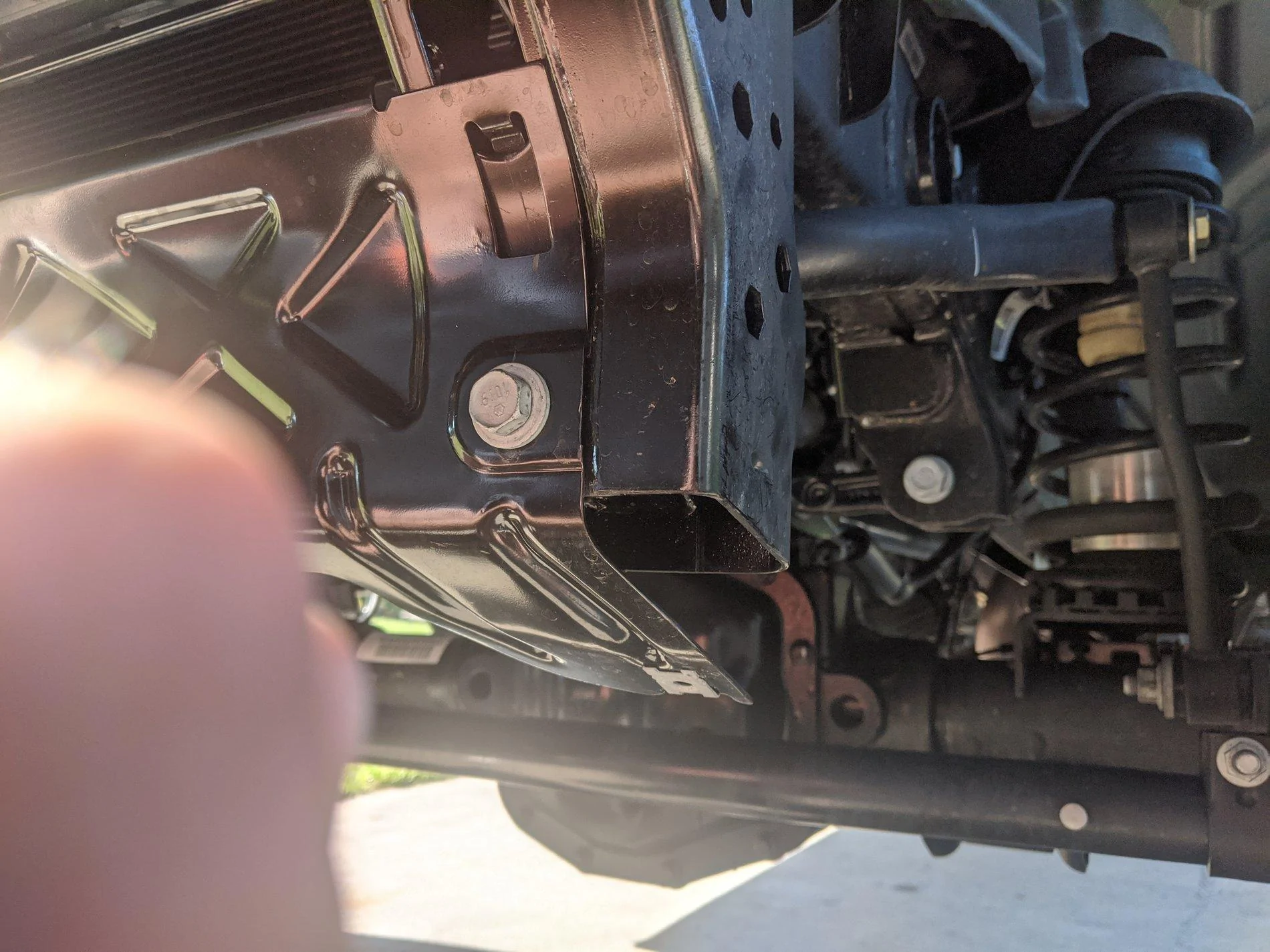 Jeep Gladiator Rubicon steel skid plate install help IMG_20200524_094204