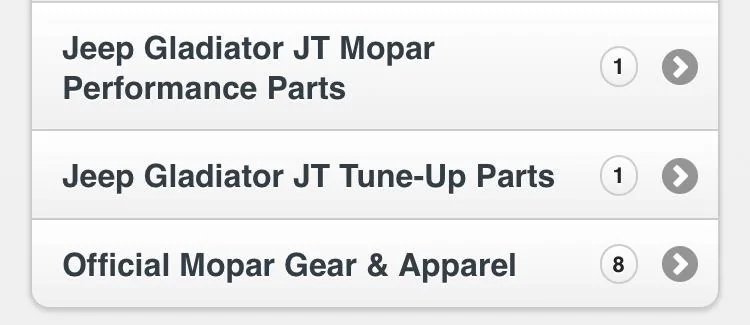 Jeep Gladiator Looky what I found!   JT Accessories from Mopar! 7252FA6E-D9B1-4A99-A6FE-7700BDE20B41