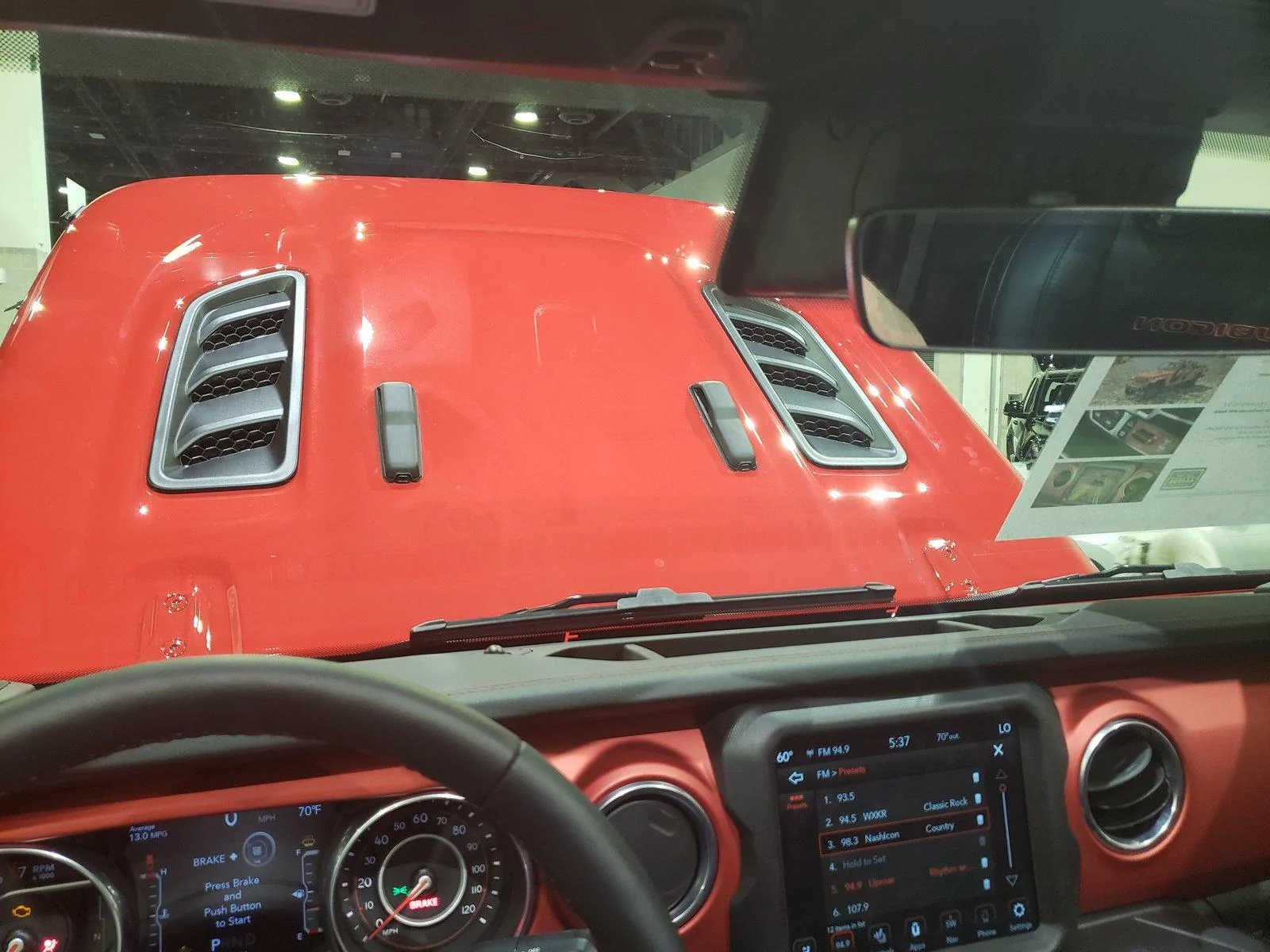 Jeep Gladiator Well back from the providence show and letting the crowd sit in the gladiator 20190210_150529