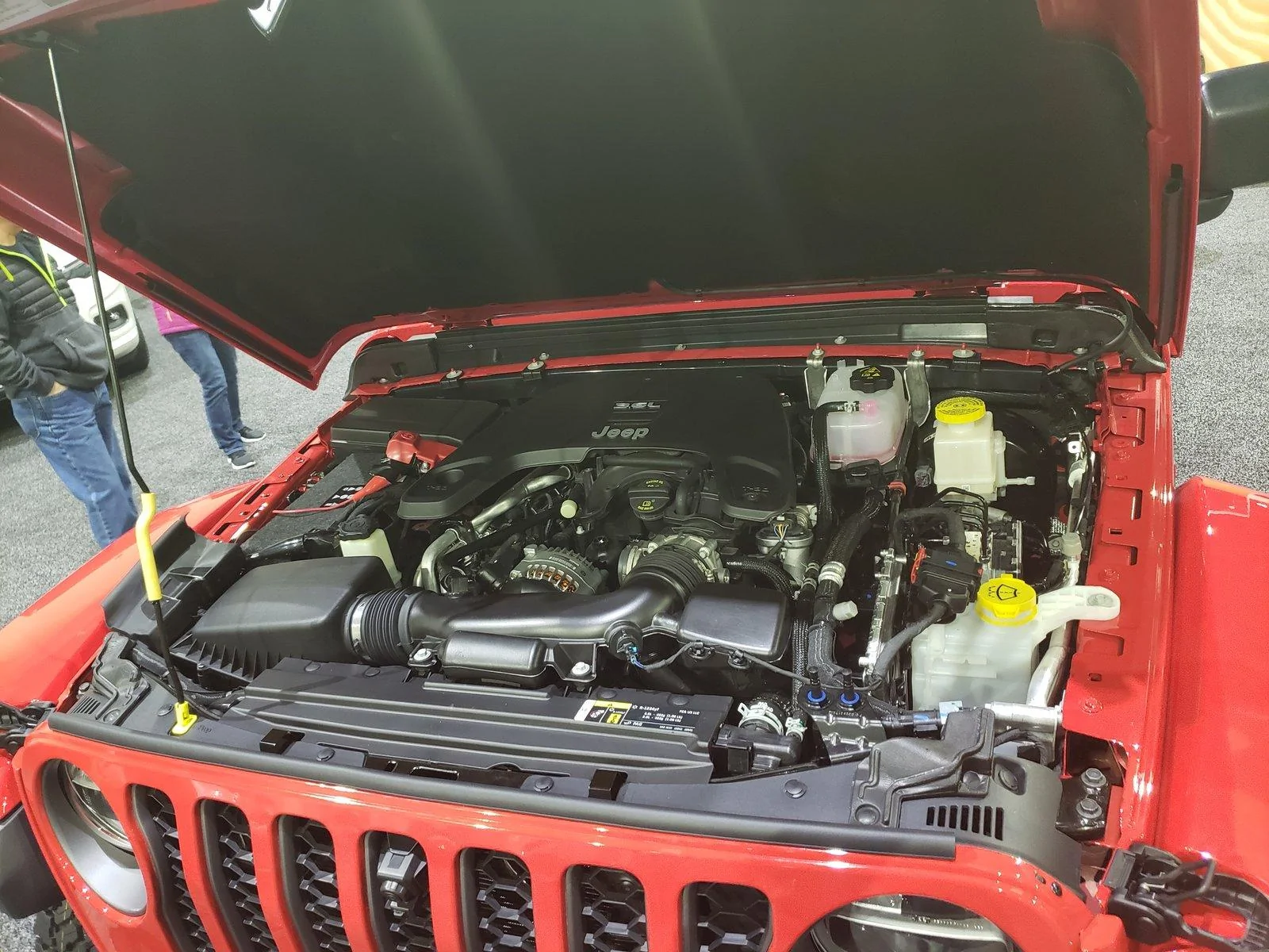 Jeep Gladiator Well back from the providence show and letting the crowd sit in the gladiator 20190210_135949