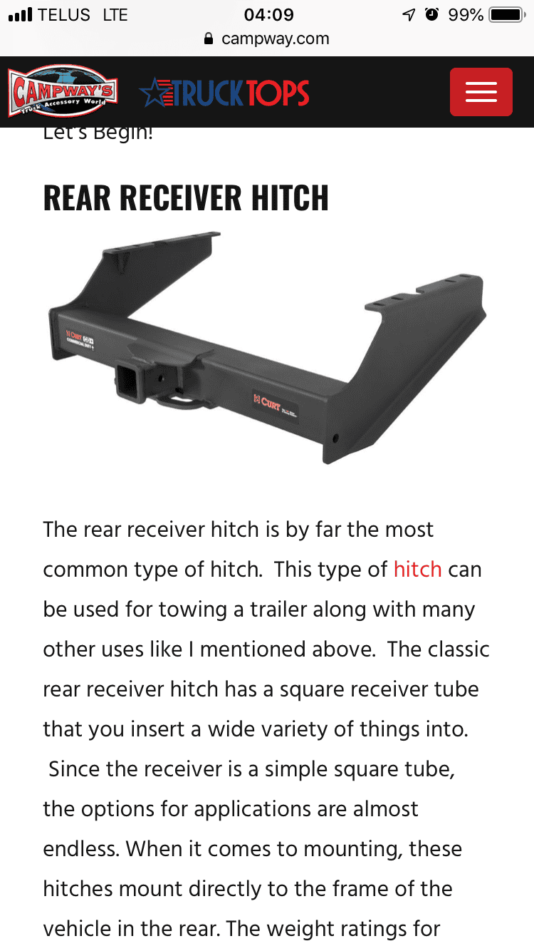 Jeep Gladiator Class II receiver hitch B6CD3AFE-CDFA-4091-9CA8-62097B194142