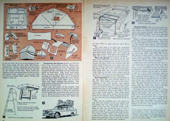 Jeep Gladiator Gladiator Safari Cap (make this) 1961cartopcamper4