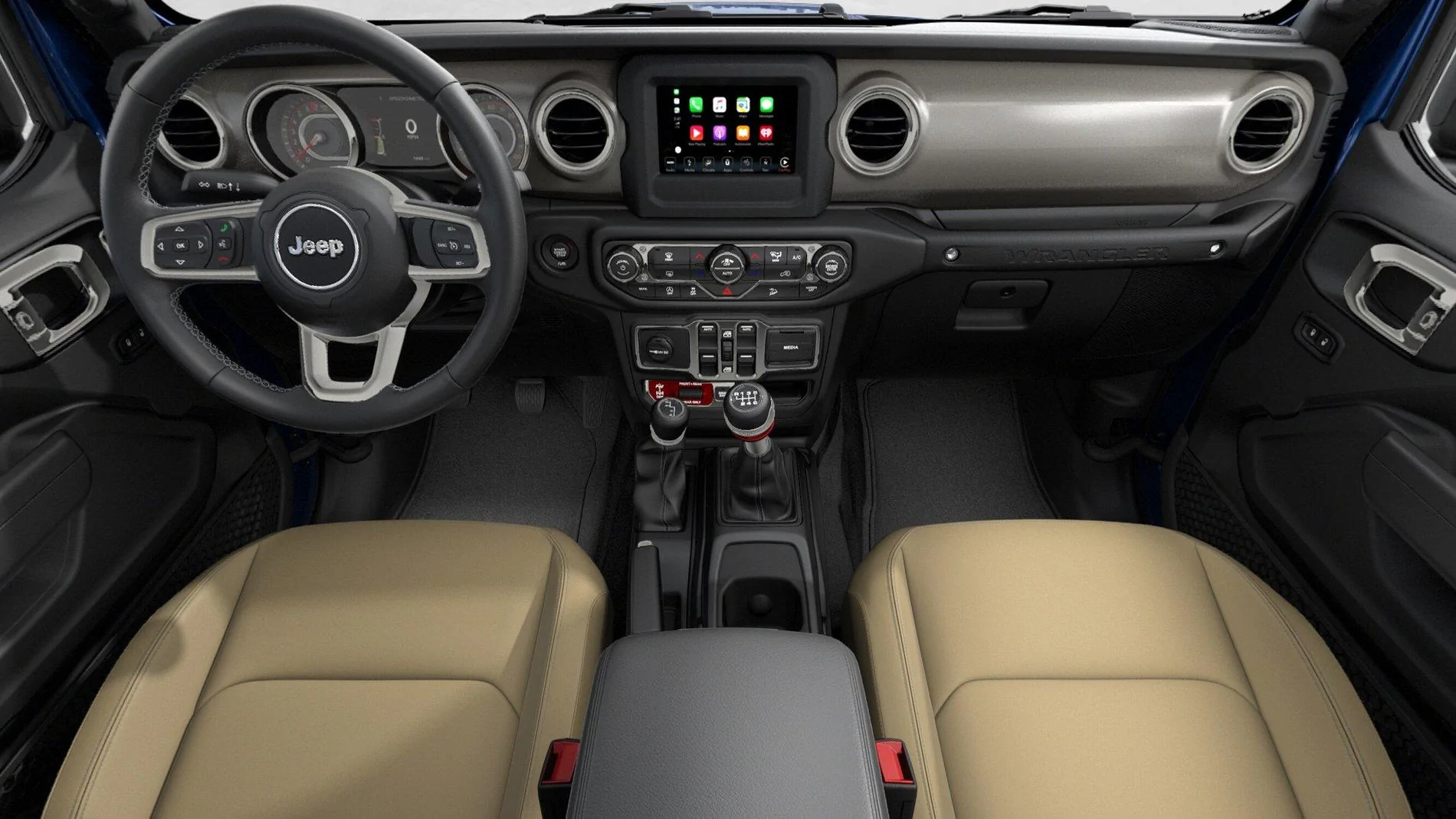 Jeep Gladiator First look at Saddle interior in a Rubicon jl tan interior