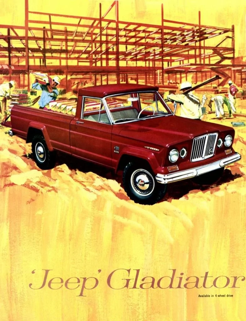 Jeep Gladiator PLYWOOD Gladiator JT Club 1965JeepGladiatorAd05