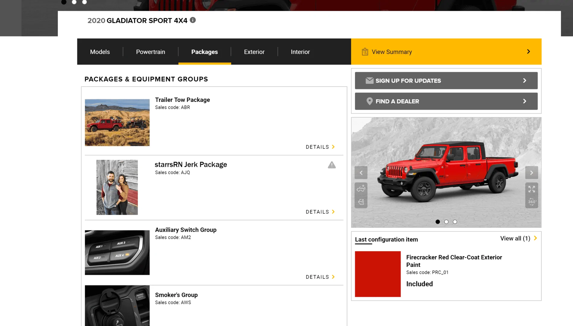 Jeep Gladiator Build your Galdiator on Jeep.com starrsRN