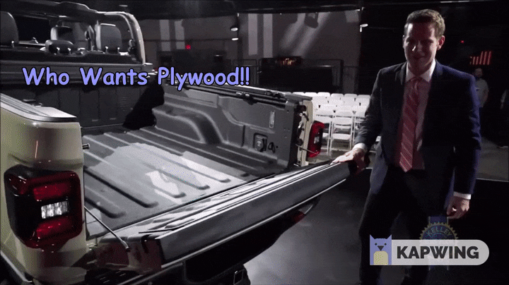 Jeep Gladiator Possible bed problem with 4X8 plywood WhoWantsPlywood_GIF