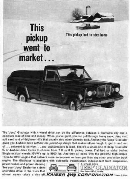 Jeep Gladiator While we wait! 1965JeepGladiatorAd04