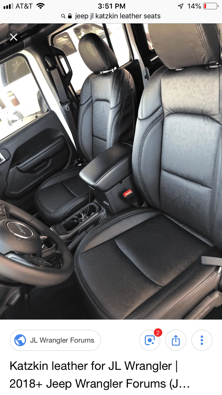 Jeep Gladiator Anybody seen this Katzskin leather kit? 2BA6D30E-E440-49BF-AD79-4A0A448EB511
