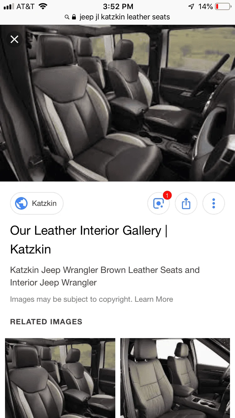 Jeep Gladiator Anybody seen this Katzskin leather kit? A3D23711-D7FC-4AF3-B272-5E9C08CE75BE