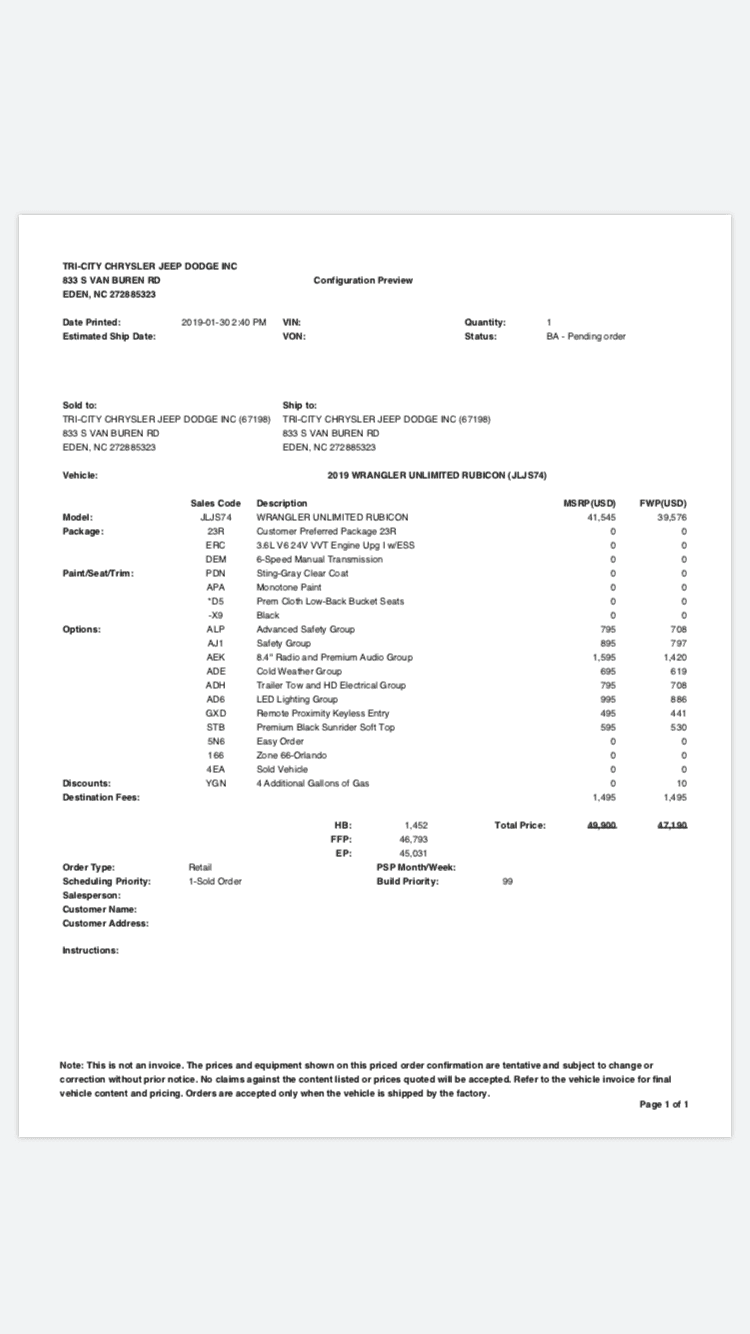 Jeep Gladiator up to 7% off invoice in NC 52679630-AFBD-441C-87A7-1B15D9B0A21B