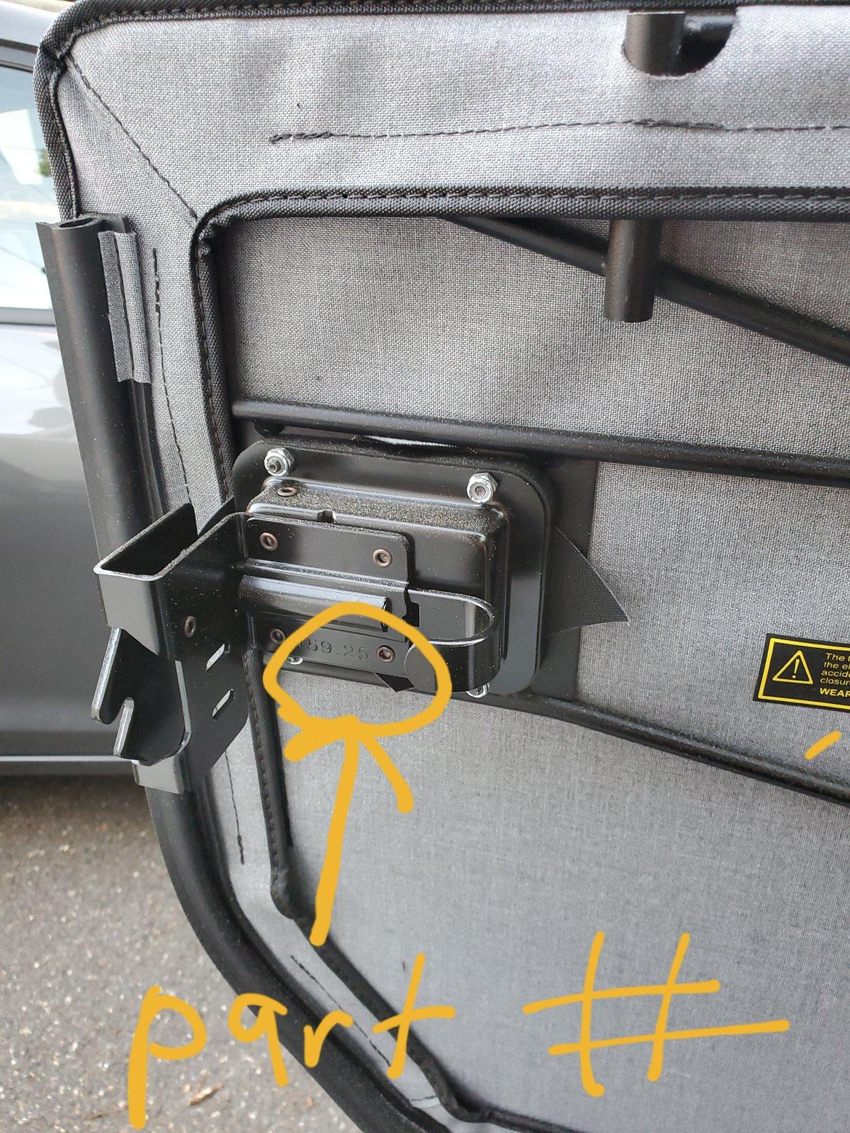 Jeep Gladiator Bestop 2-Piece Full Fabric Doors, Front JL SKU: 5175017 20200525_135504