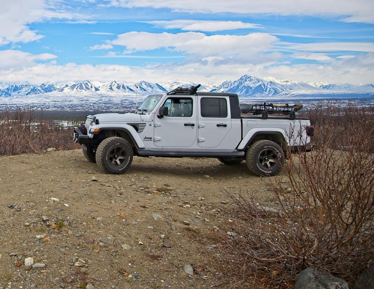 Jeep Gladiator Sunrider soft top On Denali Hwy