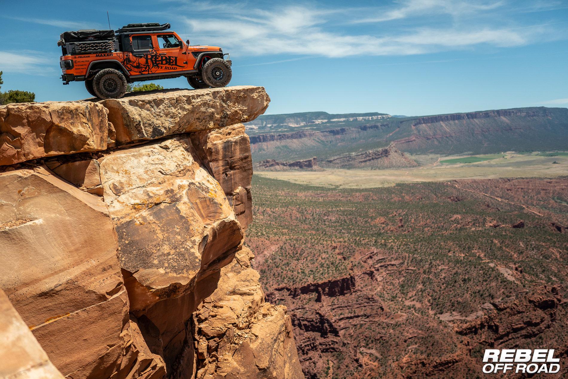Jeep Gladiator Trail Run on Top of The World - Moab Vacation RebelOffRoad-04083