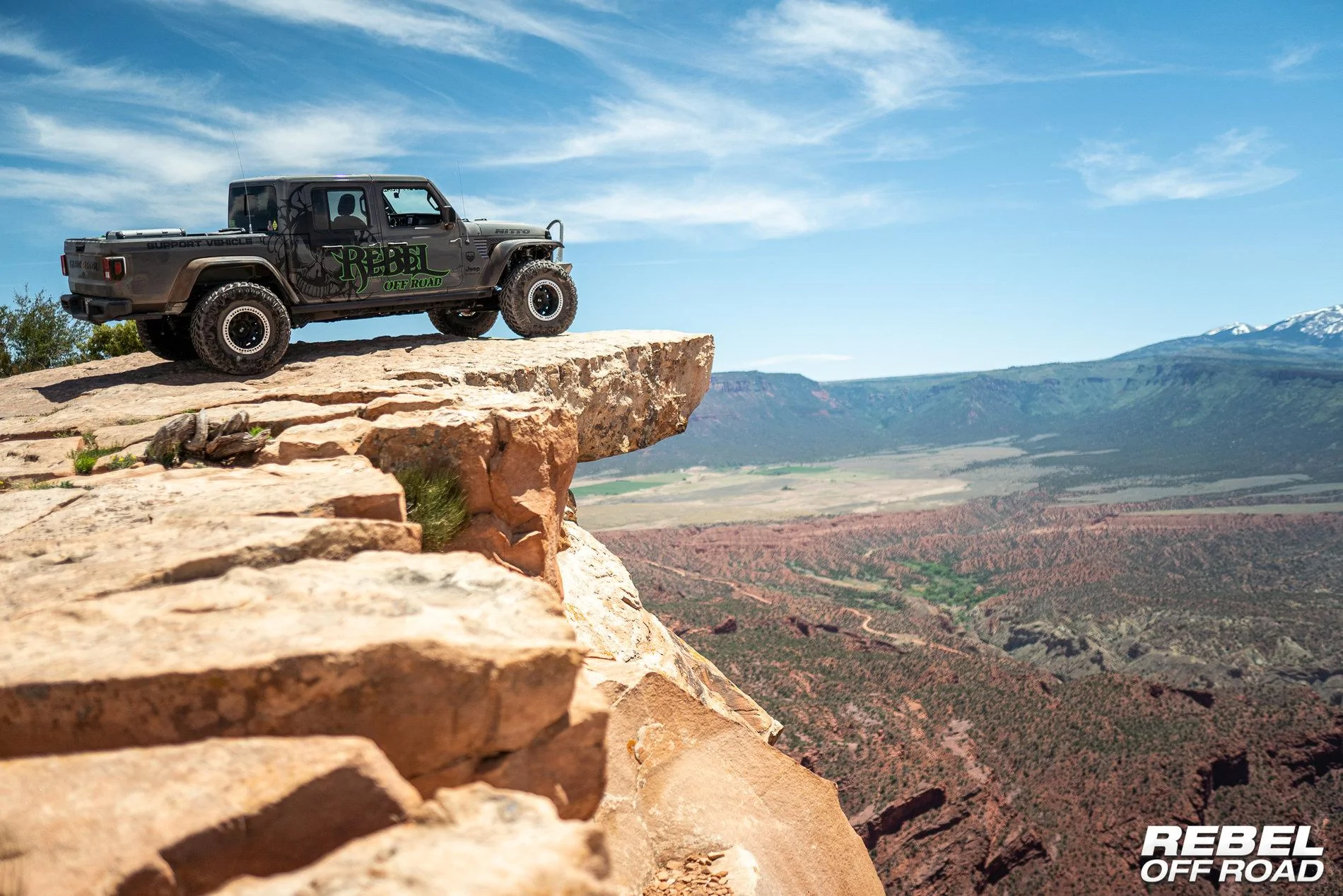 Jeep Gladiator Trail Run on Top of The World - Moab Vacation RebelOffRoad-04048