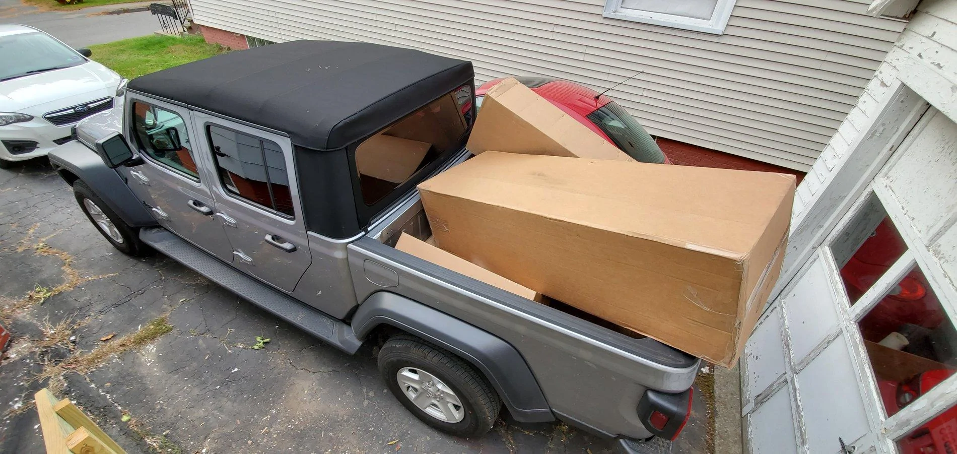 Jeep Gladiator Painting fenders. 20191011_083929