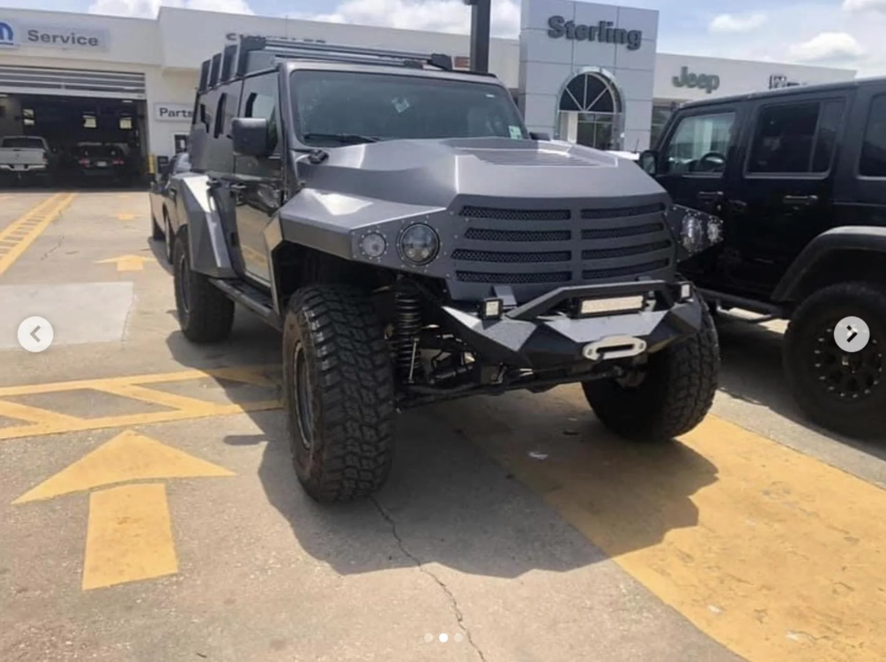 Jeep Gladiator Because the regular frowny-clown grills aren't bad enough, there's this abomination IMG_0240