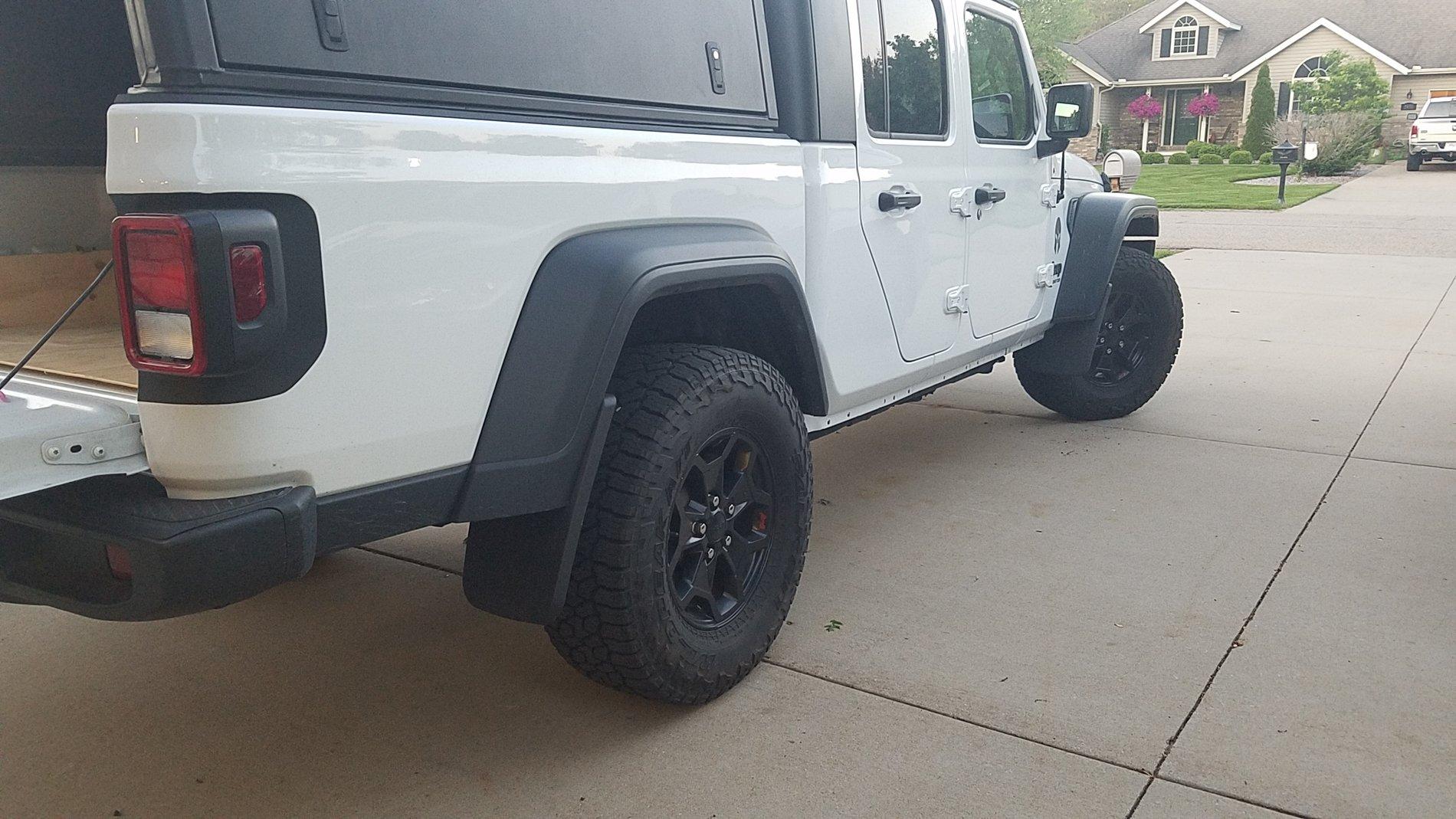 Jeep Gladiator Teccom Mud Flaps Install 20200603_202949